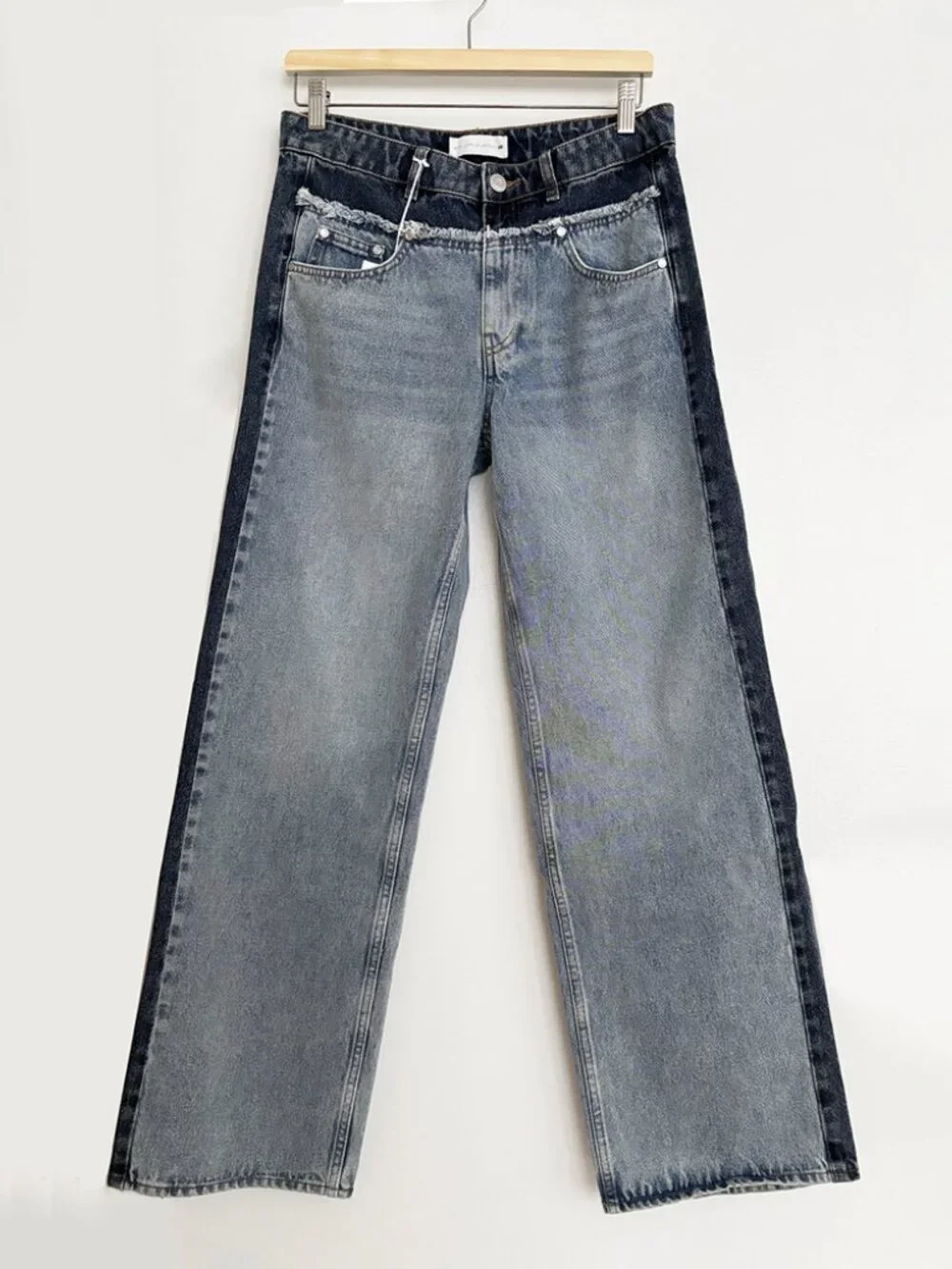 Stella McCartney x H&M Two-Tone Straight-Leg Jeans EU 38/ US 6 - Picture 11 of 16